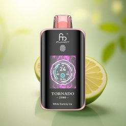 Fumot Tornado 25000 Puffs Glace Gommée Blanche Écran HD Batterie 700mAh