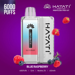 Hayati Infinity 6000 kits de dosettes framboise bleue - Hayati vape liquid 2ND0X144