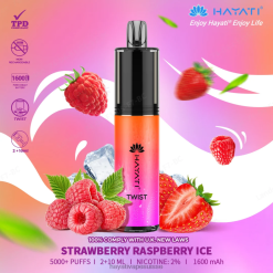 Hayati Twist jetable glace fraise framboise - Hayati vape Suisse 2ND0X85